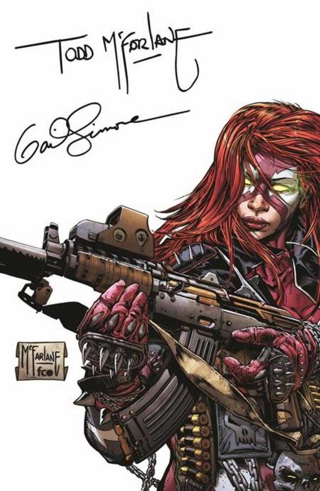 She Spawn #1 (Of 5) Cover K Inc 1:500 Todd McFarlane & Gail Simone Signed Variant