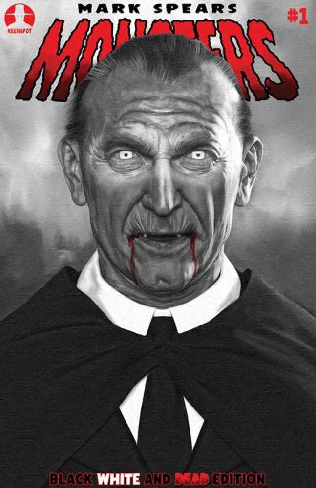 Mark Spears Monsters #1 7th Printing Black White & Dead Edition Cover E 1 in 25 Mark Spears Hungry For Blood Variant
