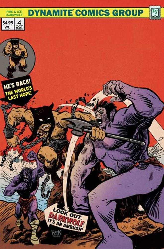 Fire And Ice Darkwolf #4 Cover P 1 in 10 Robert Hack Full Art Variant