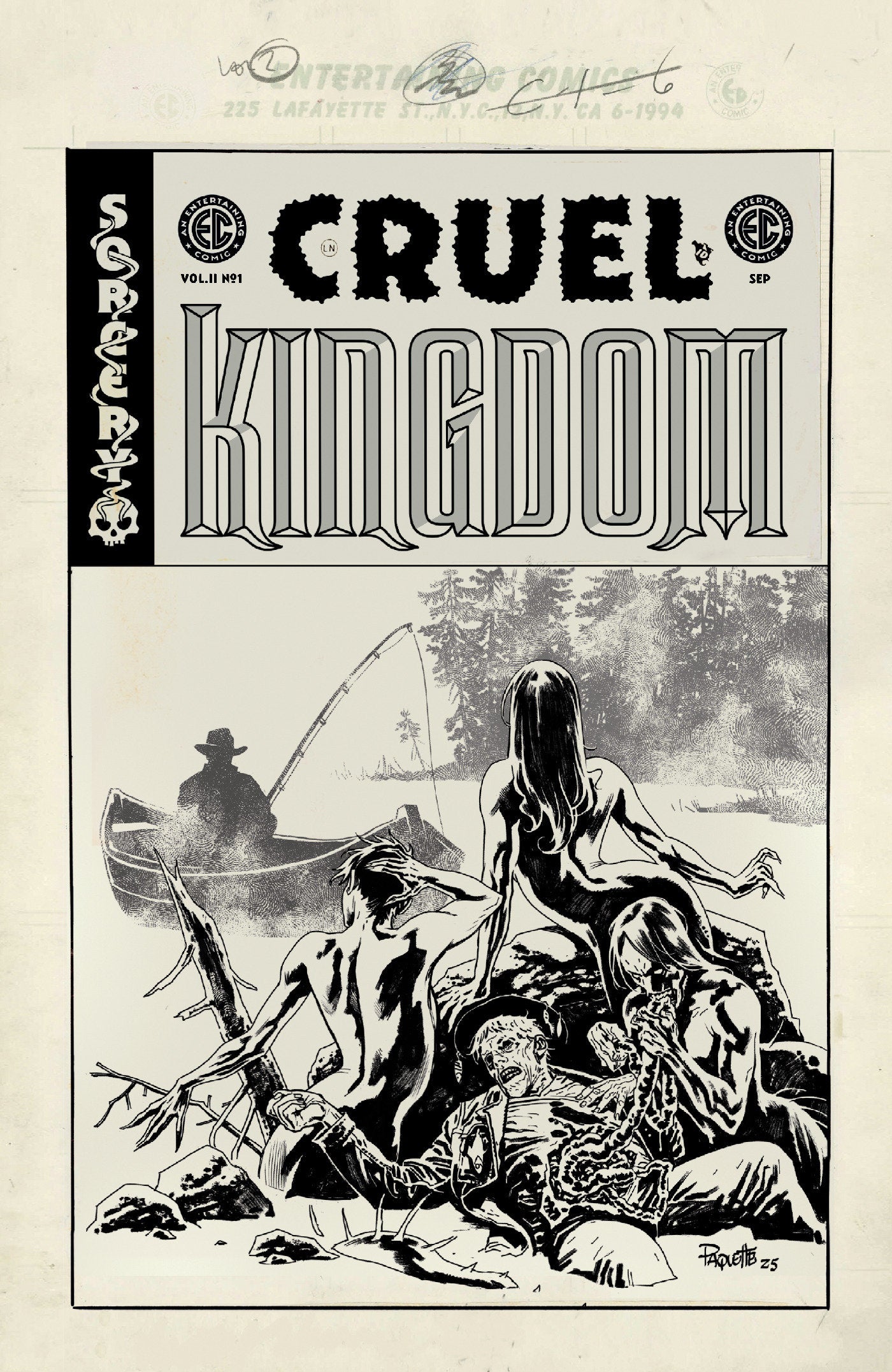 EC Cruel Kingdom 2 #1 Cover E Inc 1:20 Yanick Paquette Black & White Artist Edition Variant