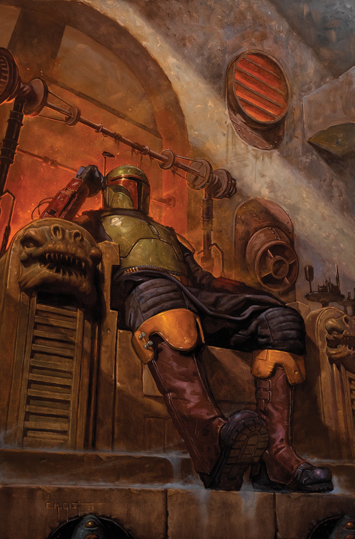Star Wars: The Book Of Boba Fett #1 E.M. Gist Full Art Variant