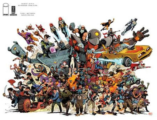 Escape #7 Cover C Inc 1:15 Brett Parson Giant Generator Group Shot Wraparound Variant