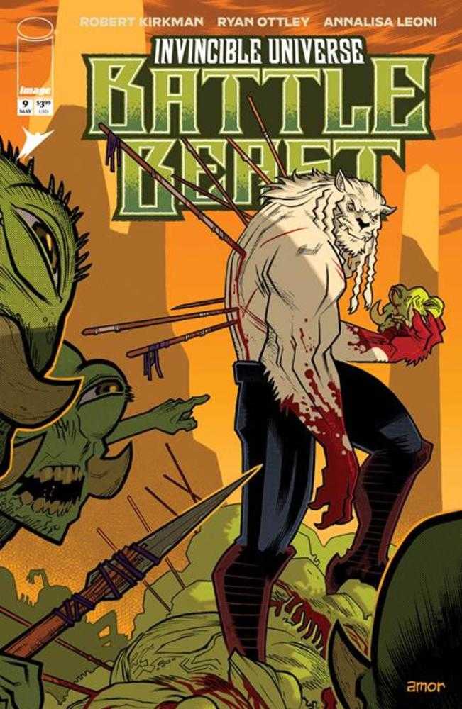 Invincible Universe Battle Beast #9 Cover F 1 in 100 John Amor Variant