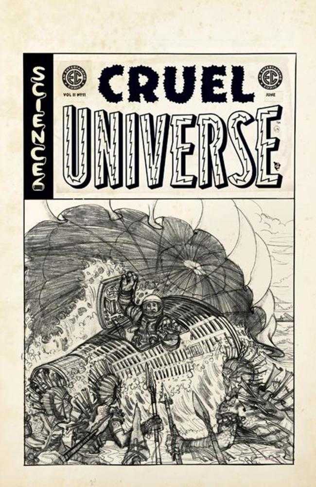 EC Cruel Universe 2 #11 (Of 12) Cover D Inc 1:20 Oliver Dominguez Black & White Artist Edition Variant