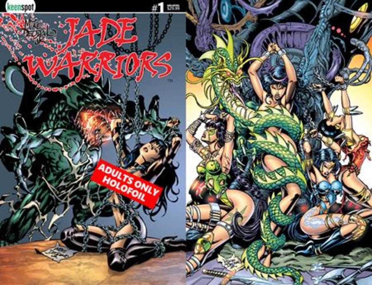 Jade Warriors #1 Cover D Mike Deodato Adults Only Holofoil Flip Variant (Mature)