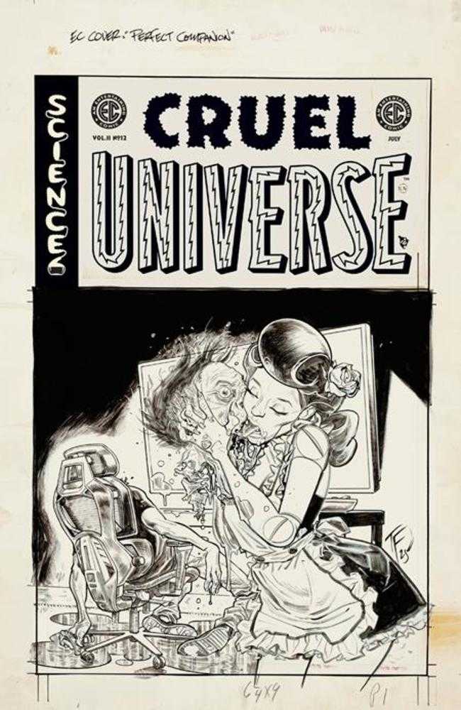 EC Cruel Universe 2 #12 (Of 12) Cover D Inc 1:20 Tom Fowler Black & White Artist Edition Variant