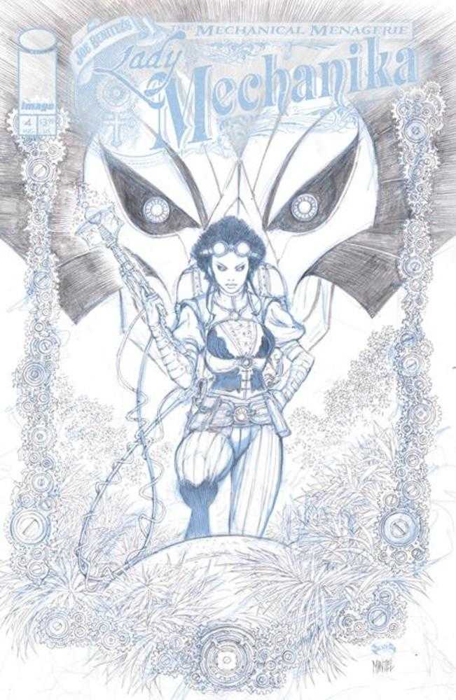 Lady Mechanika The Mechanical Menagerie #4 (Of 4) Cover C 1 in 10 Joe Benitez & Martin Montiel Black & White Variant