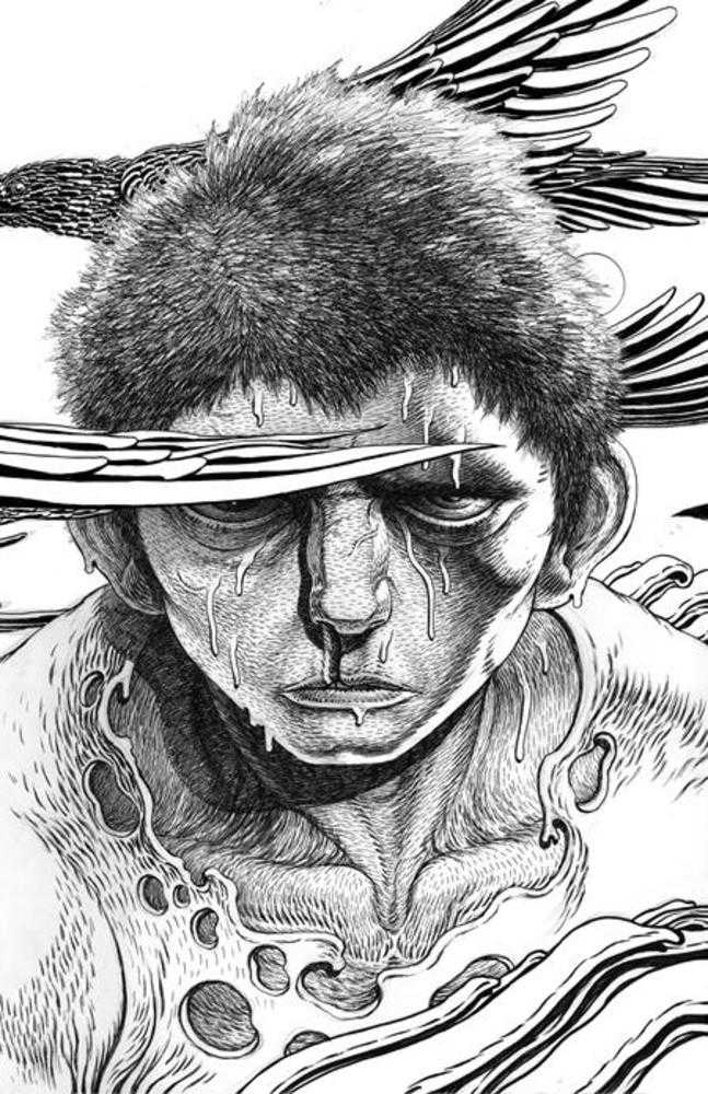 Karman Blade #1 (Of 4) Cover C 1 in 25 Ian Bertram Black & White Virgin Wraparound Variant (Mature)