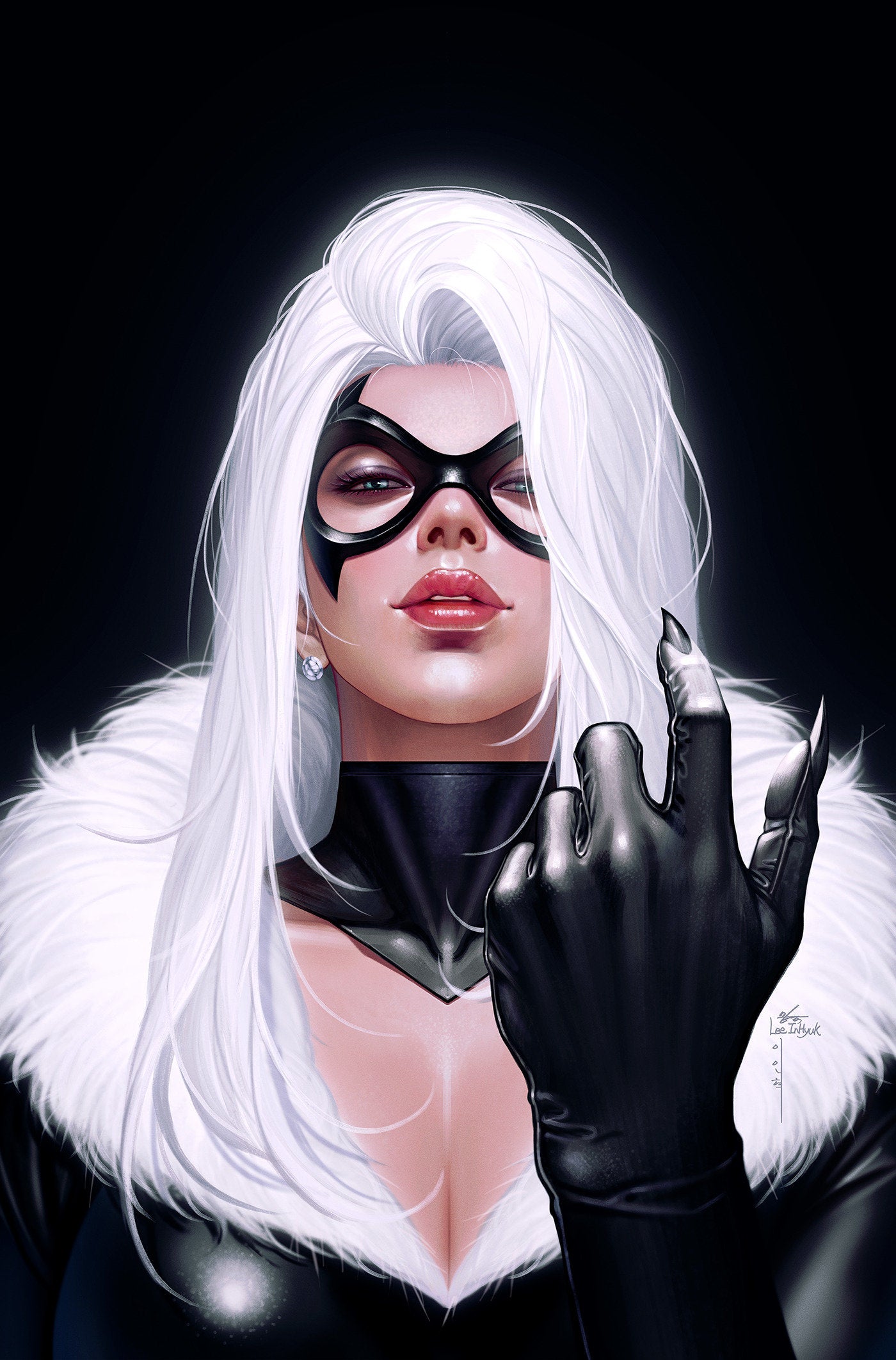 Black Cat #13 Inhyuk Lee Black Cat Full Art Variant