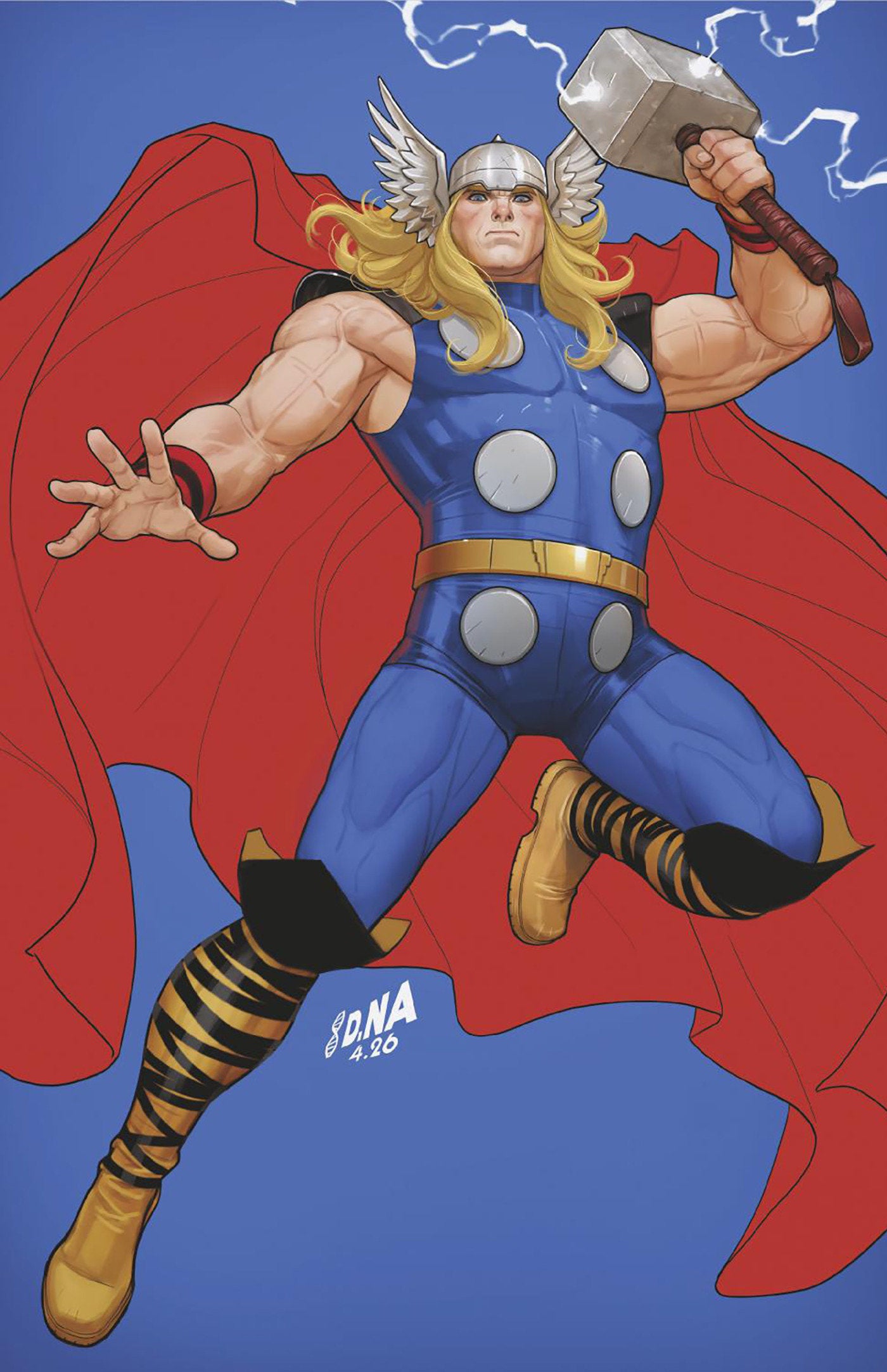 Mortal Thor #12 David Nakayama Color Block Blue Full Art Variant