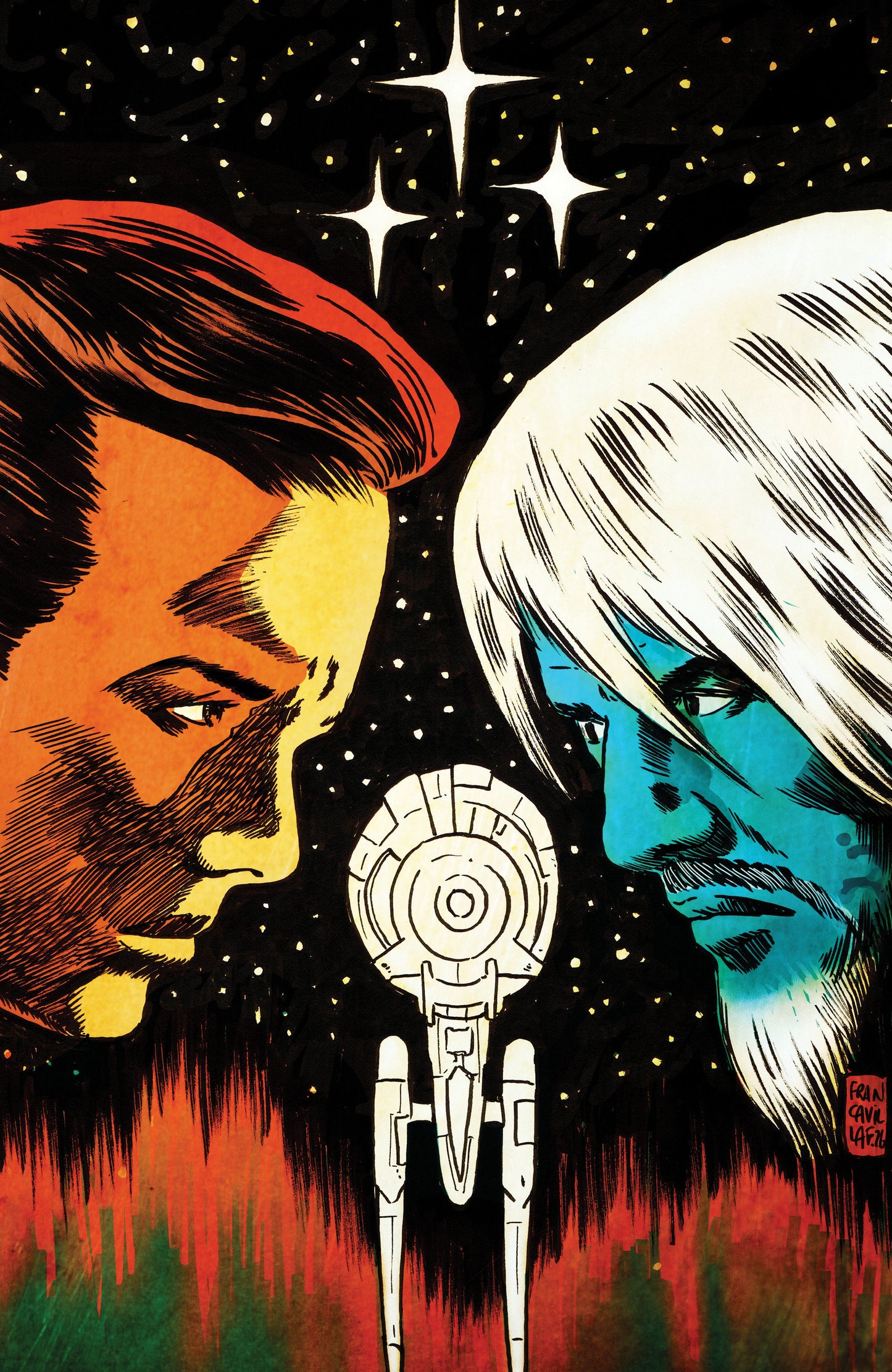 Star Trek: The Last Starship #10 Variant Ri (10) (Francavilla Full Art)