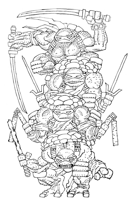 Teenage Mutant Ninja Turtles #20: 300th Issue Special Variant Ri (300) (Miller Full Art Black & White)