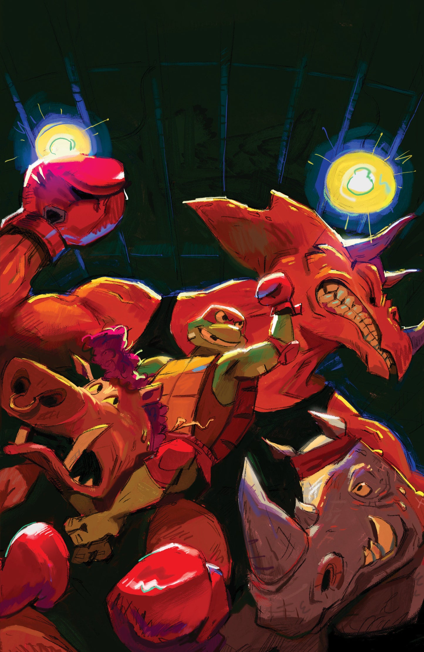 Tales Of The Teenage Mutant Ninja Turtles: Coastal Chaos #1 Variant Ri (10) (Chalky Hobby Set Full Art)