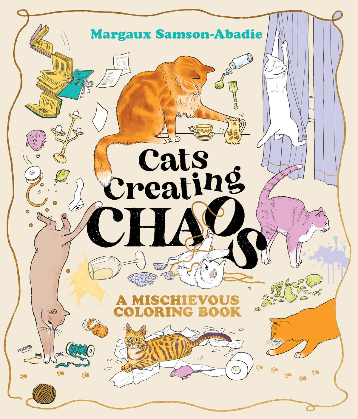 Cats Creating Chaos Coloring Book