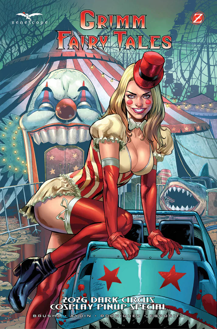 Grimm Fairy Tales 2026 Dark Circus Cosplay Pinup Special Cover A Vitorino